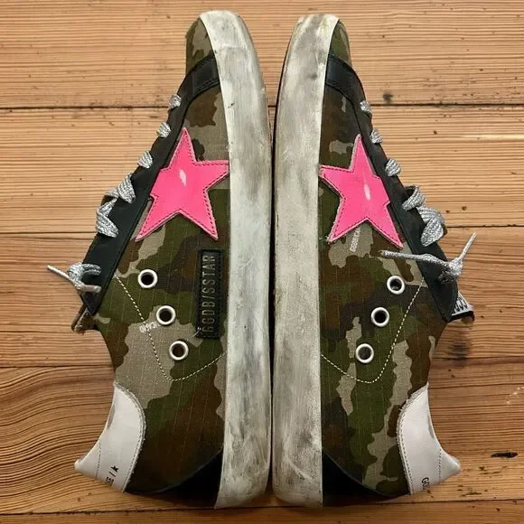 Golden Goose Superstar Camouflage Sneakers. EU size 39 / US size 9 - Picture 11 of 16